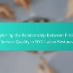 Exploring the Relationship Between Pricing and Service Quality in NYC Italian Restaurants