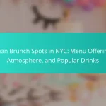 Italian Brunch Spots in NYC: Menu Offerings, Atmosphere, and Popular Drinks