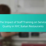 The Impact of Staff Training on Service Quality in NYC Italian Restaurants