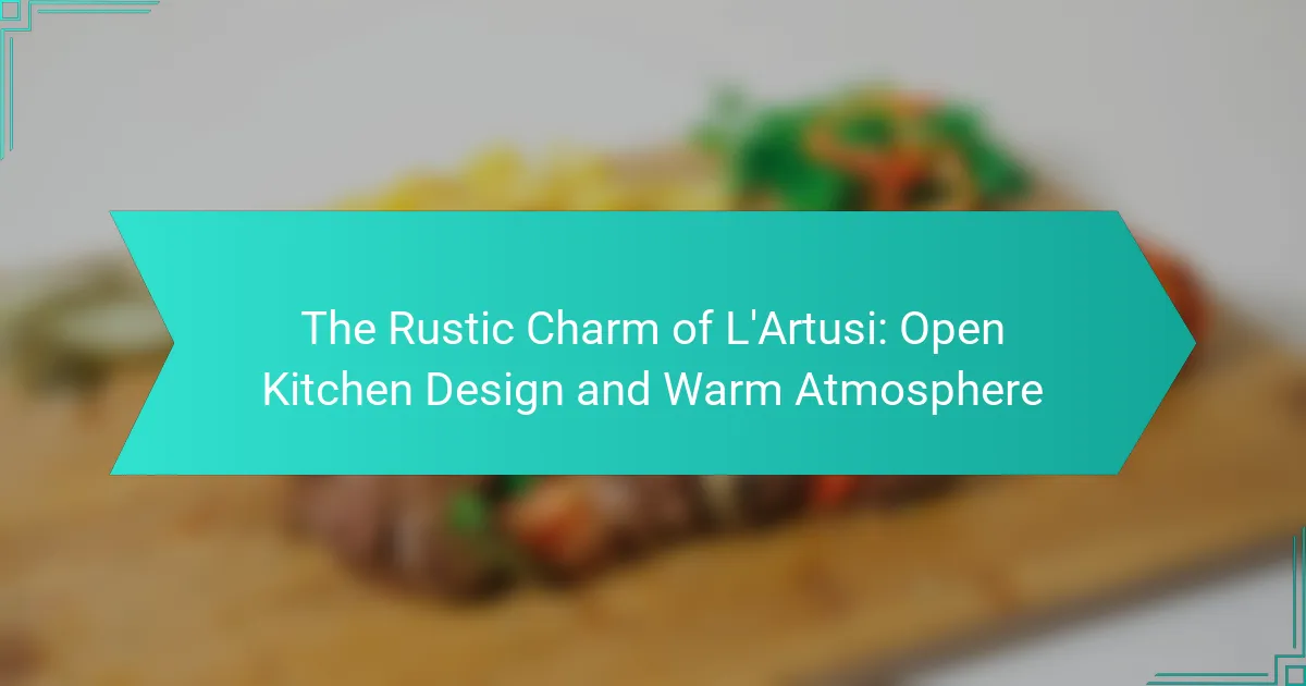 The Rustic Charm of L’Artusi: Open Kitchen Design and Warm Atmosphere